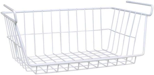 Whitmor White Wire Shelf Basket by Whitmor