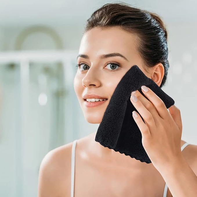 SUNLAND Microfiber Face Cloth Reusable Makeup Remover Facial Cleansing Towel - Image 9