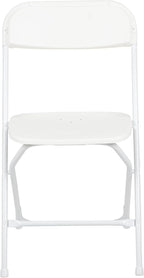 Flash Furniture Hercules Series Plastic Folding Chair - White - 4 Pack 650LB Weight Capacity Comfortable Event Chair-Lightweight Folding Chair - Image 13