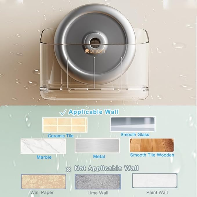 Toothbrush Holder for Bathroom Wall Mounted, 5 Slots Acrylic Toothbrush and - Image 9