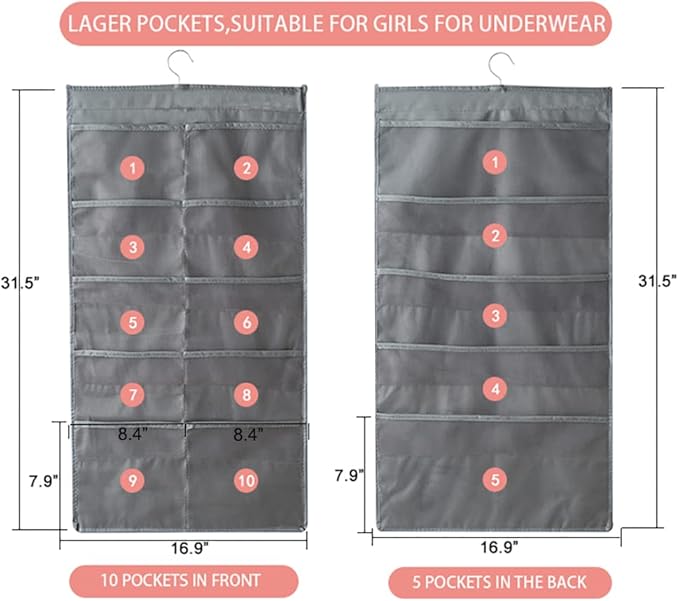 Bseash Enlarged Closet Hanging Bra Organizer - Image 2
