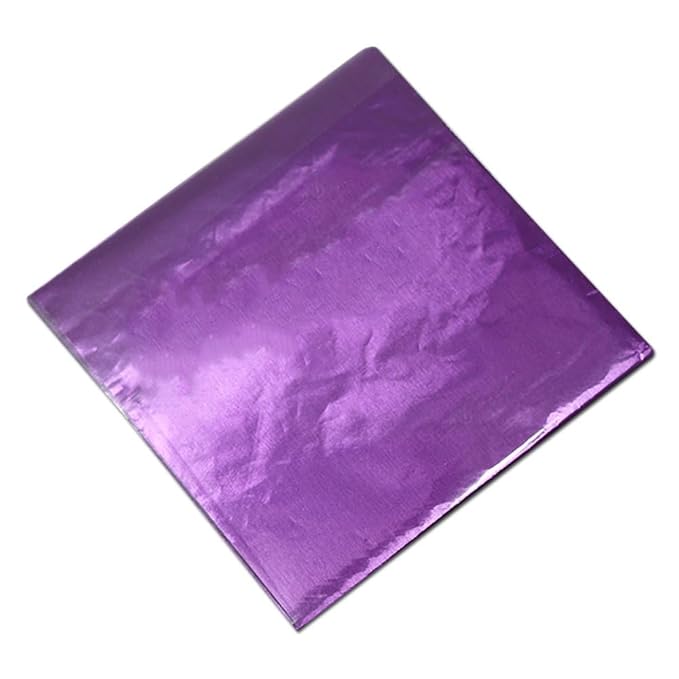 PABCK 500 Pcs 5 Colors Chocolate Candy Wrappers Aluminium Foil Wrapping Papers - Image 8