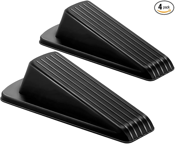 Door Stoppers for Bottom of Door – Rubber Door Stopper Wedge – Pack of 2 – Door by FIGOHOME