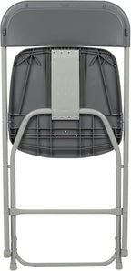 Flash Furniture Hercules Series Plastic Folding Chair - Grey - 4 Pack 650LB Weight Capacity Comfortable Event Chair-Lightweight Folding Chair - Image 11