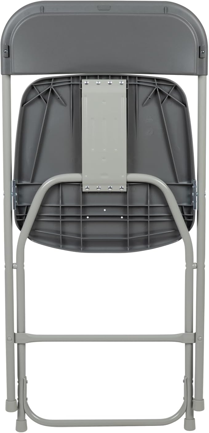 Flash Furniture Hercules Series Plastic Folding Chair - Grey - 4 Pack 650LB Weight Capacity Comfortable Event Chair-Lightweight Folding Chair - Image 11