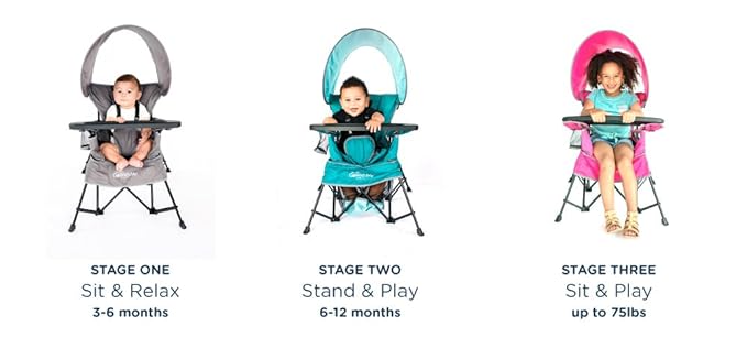 Baby Delight Go with Me Venture Portable Chair | Indoor and Outdoor | Sun Canopy | 3 Child Growth Stages | Carbon Camo - Image 9