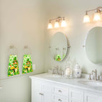 St Patrick's Day Hand Towels, 2 Packs Clover Leaves Spring Bathroom Hand Towels - Image 7