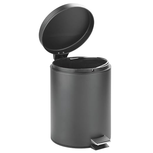 InterDesign 5-Liter Steel Step Waste Can - Image 3