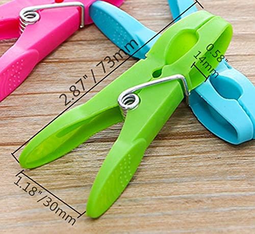 Sturdy Clothesline Pins for Drying Clothes Large Plastic Clothespins Hanger - Image 2