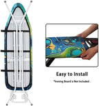 Turquoise Marble Fluid Steam Ironing Board Cover Green Blue Watercolor Splash - Image 5