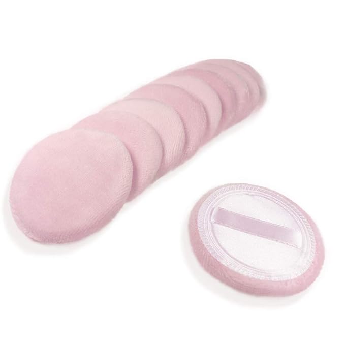 10pcs Powder Puff Cotton Cosmetic Face Makeup Powder Puffs Pads by LOOKSEVEN