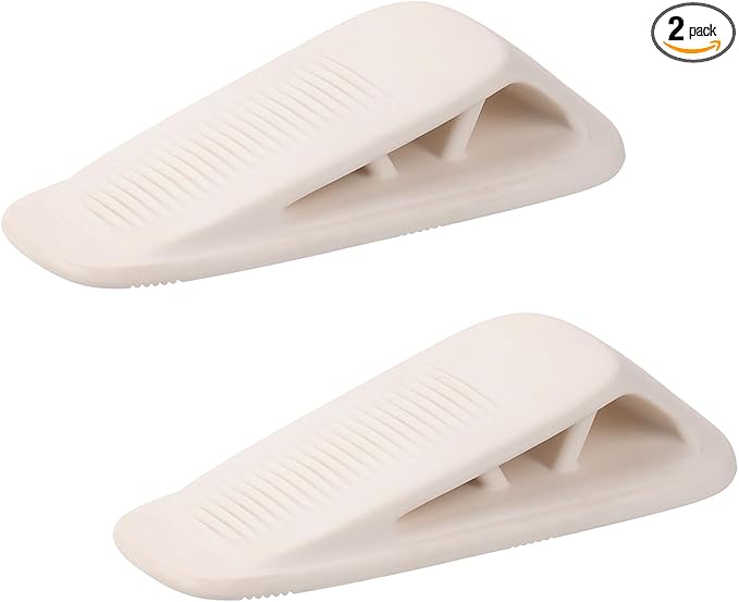 Fursafe&Q Rubber Door Stoppers for Bottom of Door, Door Stop Wedge by FursafeQ