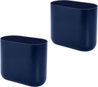 iDesign Small Slim Plastic Bathroom Trash Can, Garbage Can - Image 7