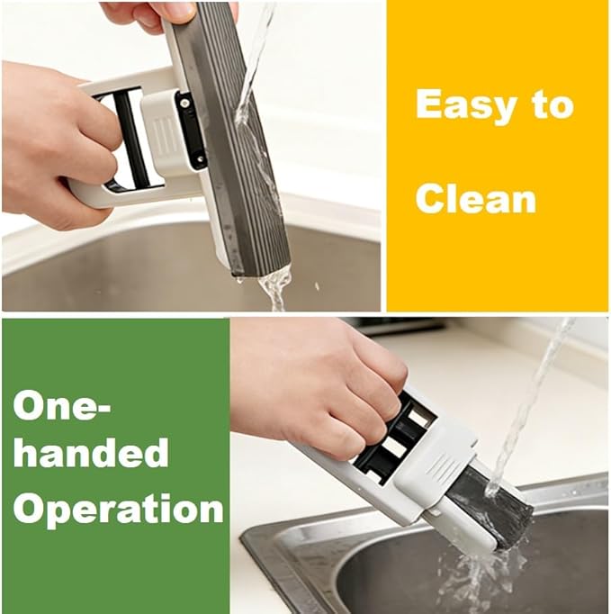 2 Pcs Mini Mop for Small Spaces, Foldable Self-Squeeze Wet and Dry Sponge Mop - Image 4