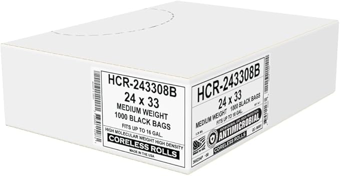 Aluf Plastics High Density Trash Bags, 16 Gallon, 8 Micron, - Image 6