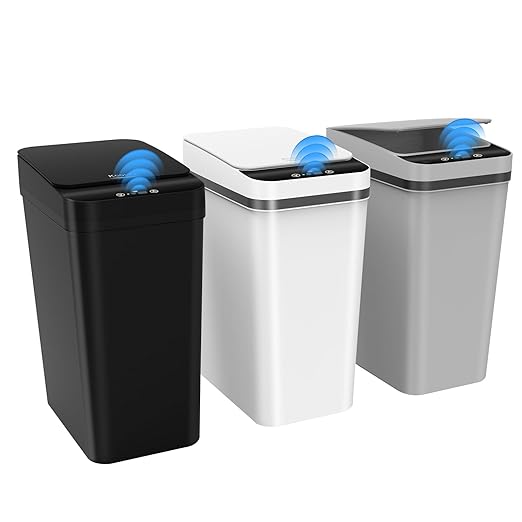 3 Pack Automatic Small Bathroom Trash Can by Kssvzz