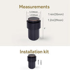 KHTUMEWARE 4 Pack 3 in Floor Door Stopper, Oil Rubbed Bronze Door Stop - Image 2