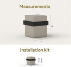 Mega Handles Square Floor Door Stopper, Quickly Installed Wall Protector Stopper - Image 2