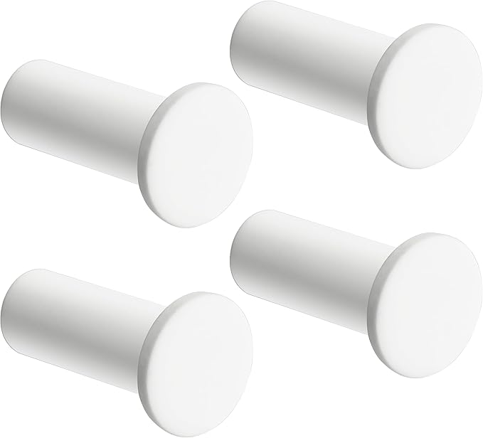 SAYAYO Modern Coat Hooks Wall Mount, Matte White Towel Hooks by SAYAYO