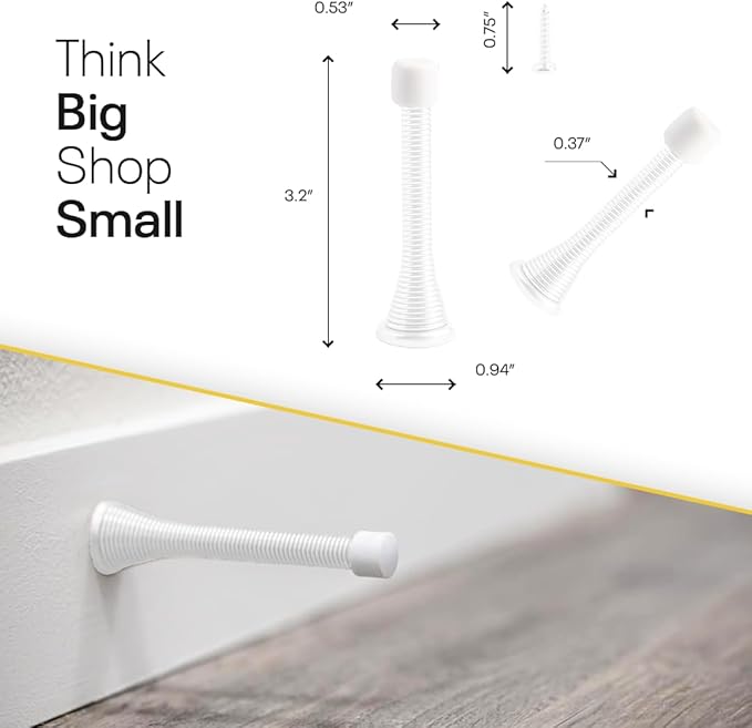 Door Stoppers for Wall – Spring Door Stopper – Door Stoppers – 3-1/4" – Door - Image 4