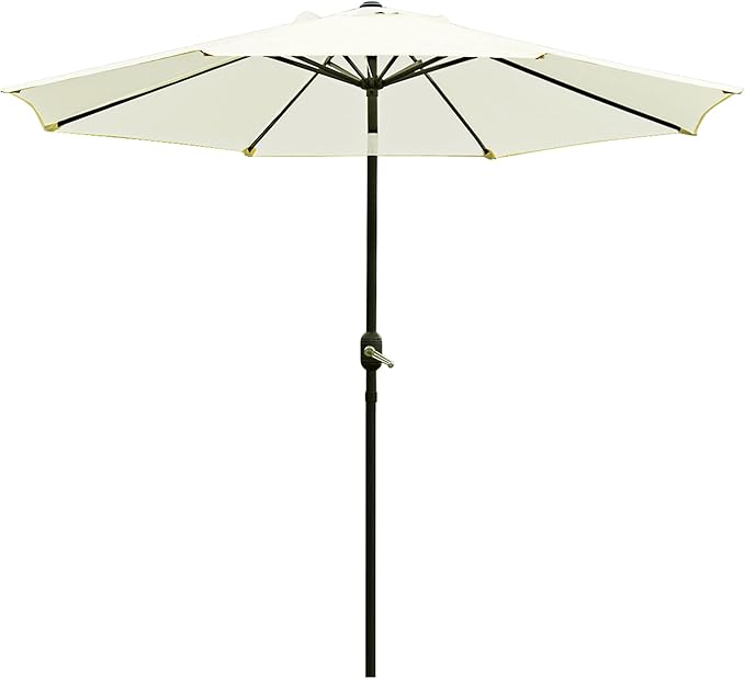 Sunnyglade 9' Patio Umbrella Outdoor Table Umbrella with 8 Sturdy Ribs (Beige) by Sunnyglade