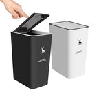 XPIY Trash Can with Lid, 2 Pack 4 Gallons/15 Liters Garbage Can with Press Top by XIPY