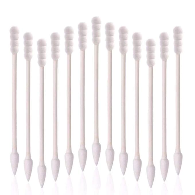 800 Pieces Cotton Swabs, Spiral Pointed Tipped by Rayhee