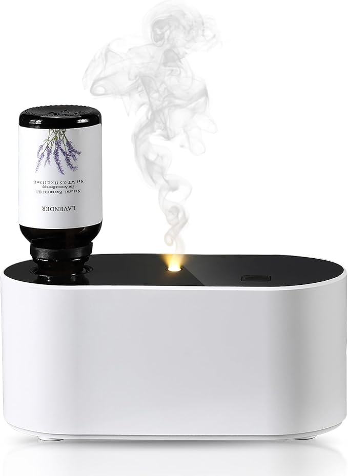 Waterless Diffuser for Essential Oil, Battery Operated Scent Air Aromatherapy by Lecdura