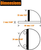 JQK Floor Door Stopper, Snowboard Hanger Storage Stainless Steel Sound - Image 2