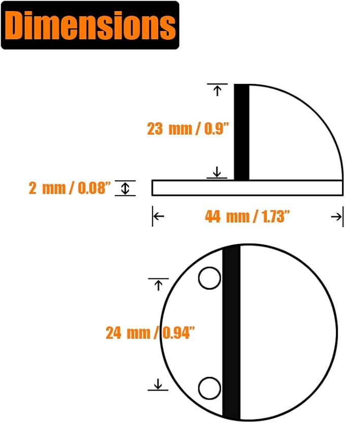 JQK Floor Door Stopper, Snowboard Hanger Storage Stainless Steel Sound - Image 2