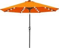 ABCCANOPY Durable Solar Led Patio Umbrellas with 32LED Lights 11FT (Orange) by ABCCANOPY