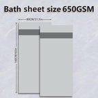 Fluffy Cotton Bath Towels Set650GSM, 2-Piece Set, Thickened and Enlarged - Image 2