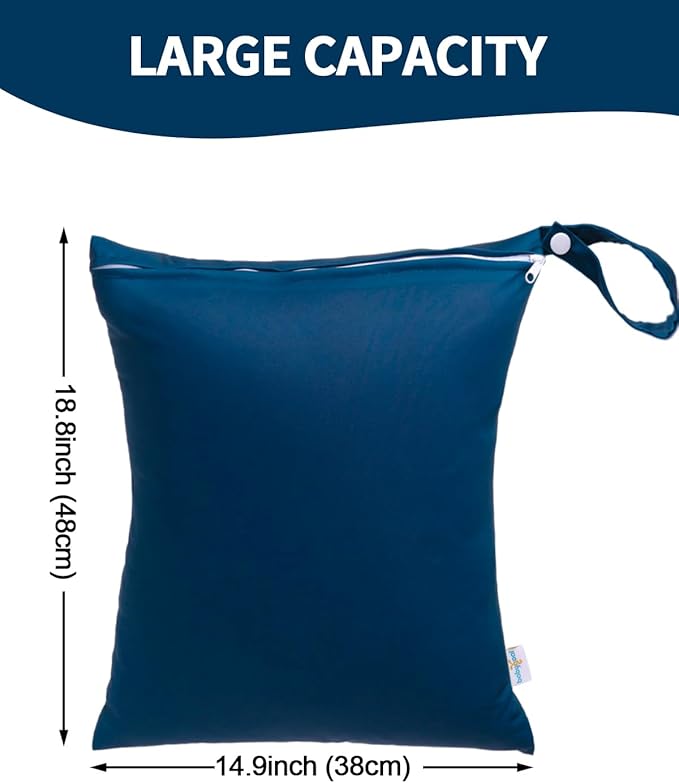 babygoal Travel Laundry Bags 2 Pack, Gym and Swimming-Washable Waterproof Wet - Image 3