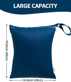 babygoal Travel Laundry Bags 2 Pack, Gym and Swimming-Washable Waterproof Wet - Image 3