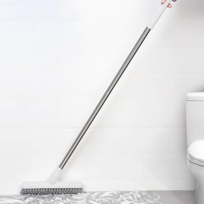 Affogato Floor Scrub Brush Bathroom Long Handle Bathtub Push Broom Shower Tile - Image 5