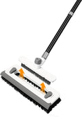 3 in 1 Floor Scrub Brush with Long Handle 55" Push Broom Stiff Bristle Scrubber by Unknown