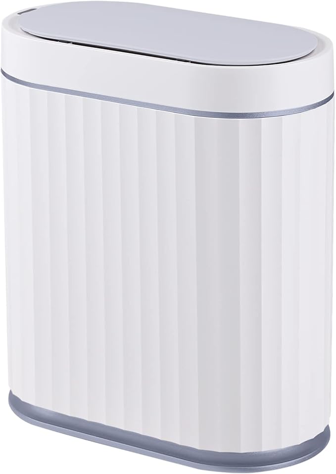 ELPHECO Bathroom Trash can Motion Sensor, Automatic Garbage can, Slim Plastic by ELPHECOUSA