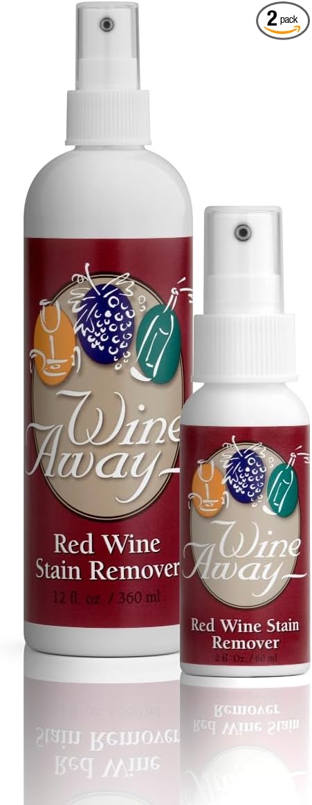 Wine Away Red Wine Stain Remover Spray Bundle, Upholstery & Carpet Cleaner by WineAway