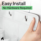 GORILLA GRIP Over the Door Shoe Organizer, 12 Large Breathable Mesh Pockets - Image 8