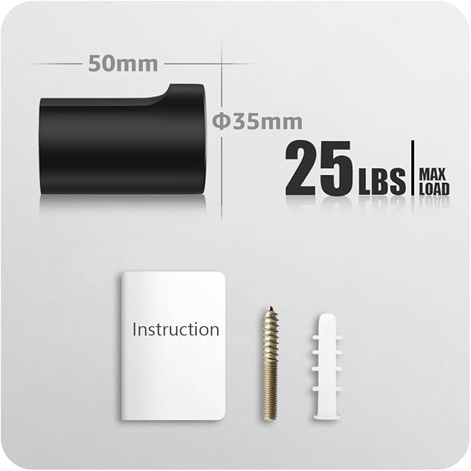 4Pack Metal Wall Hooks, Minimalist Coat Hooks Matte Black Simple Modern Easy - Image 7