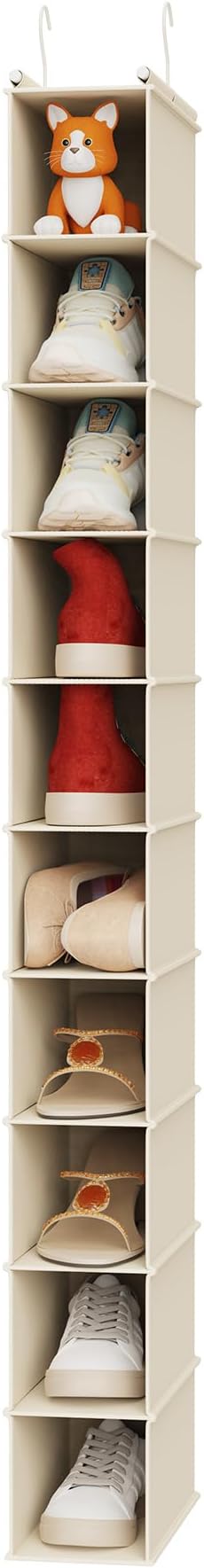 MAX Houser 10-Shelf Hanging Shoe Shelf Organizer, Hanging Shoe Storage - Image 5