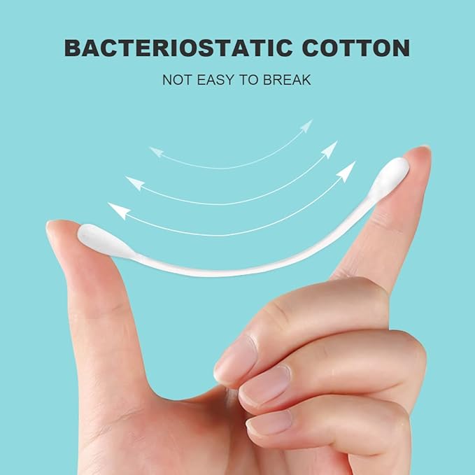 Individually Wrapped Cotton Swabs, Travel Cotton Swabs, Cotton Stick, Double - Image 4