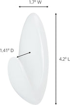 Command Bath Large Towel Hook Value Pack, 3-Large Hooks, 3-Water-Resistant - Image 2