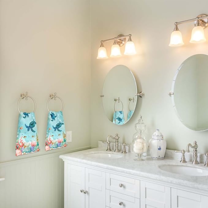 Sea Turtle Hand Towels Set of 2 - Image 8