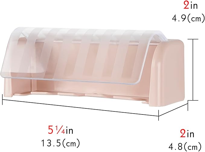 5 Slots Wall Mount Toothbrush Holder - Image 4