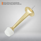 10 Pack Gold Solid Rigid Door Stops - Image 2