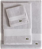 Lacoste Heritage 100% Supima Cotton Bath Sheet, Micro Chip, Premium Super Soft - Image 2