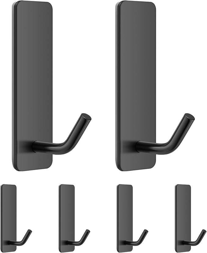 Small Self Adhesive Hooks for Walls No Damage, Sticky Hangers for Kitchen by Quavzotu