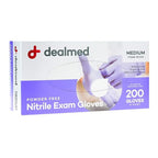 Dealmed Nitrile Medical Grade Exam Gloves, Disposable, Latex-Free - Image 2