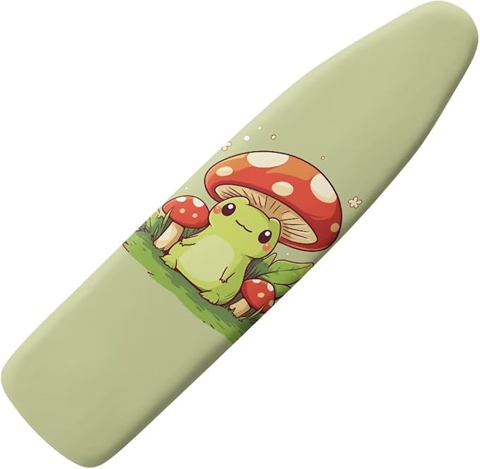 Cute Mushroom Frog Ironing Board Cover and Pad 15x54 Heavy Duty Padding by Tongluoye